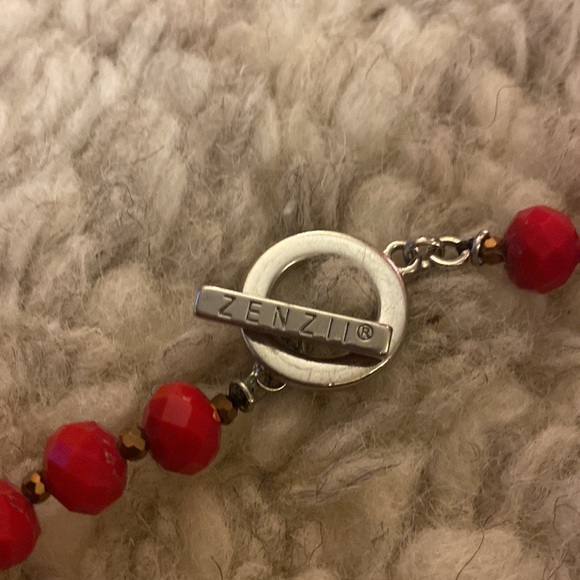 Zenzii Large Beaded Statement Piece Necklace - Picture 3 of 6